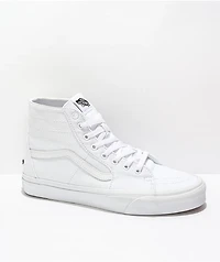 Vans Sk8-Hi Tapered True White Canvas Skate Shoes