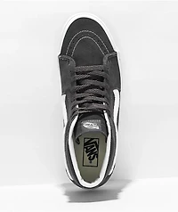 Vans Sk8-Hi Textured Asphalt & True White Skate Shoes