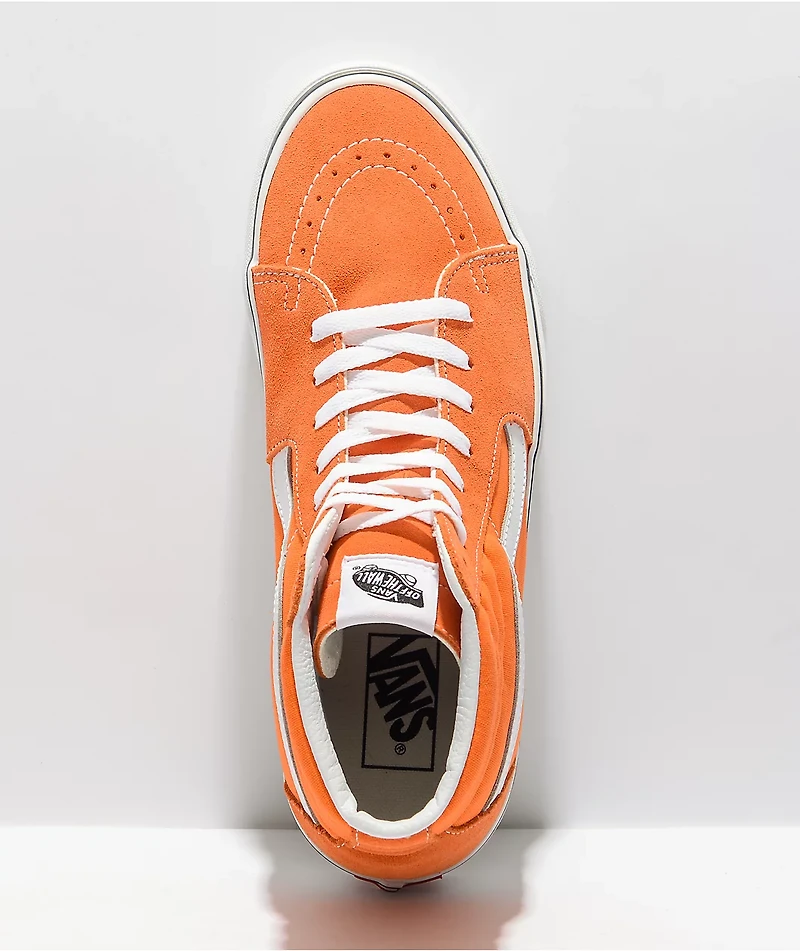Vans Sk8-Hi Tiger Orange & White Skate Shoes
