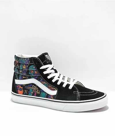 Vans Sk8-Hi Trippy Drip Black Skate Shoes