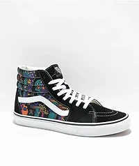 Vans Sk8-Hi Trippy Drip Black Skate Shoes