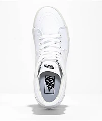 Vans Sk8-Hi True White Canvas Skate Shoes