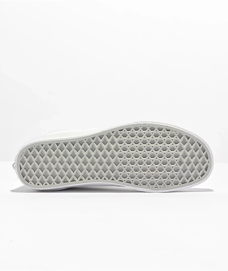 Vans Sk8-Hi True White Canvas Skate Shoes