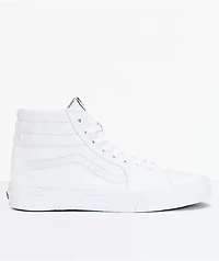 Vans Sk8-Hi True White Canvas Skate Shoes