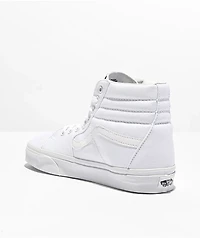 Vans Sk8-Hi True White Canvas Skate Shoes