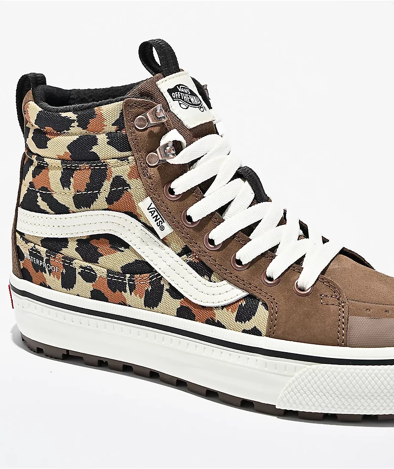Vans Sk8 Hi Waterproof MTE Leopard Brown Shoes