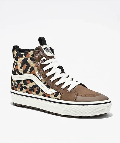 Vans Sk8 Hi Waterproof MTE Leopard Brown Shoes
