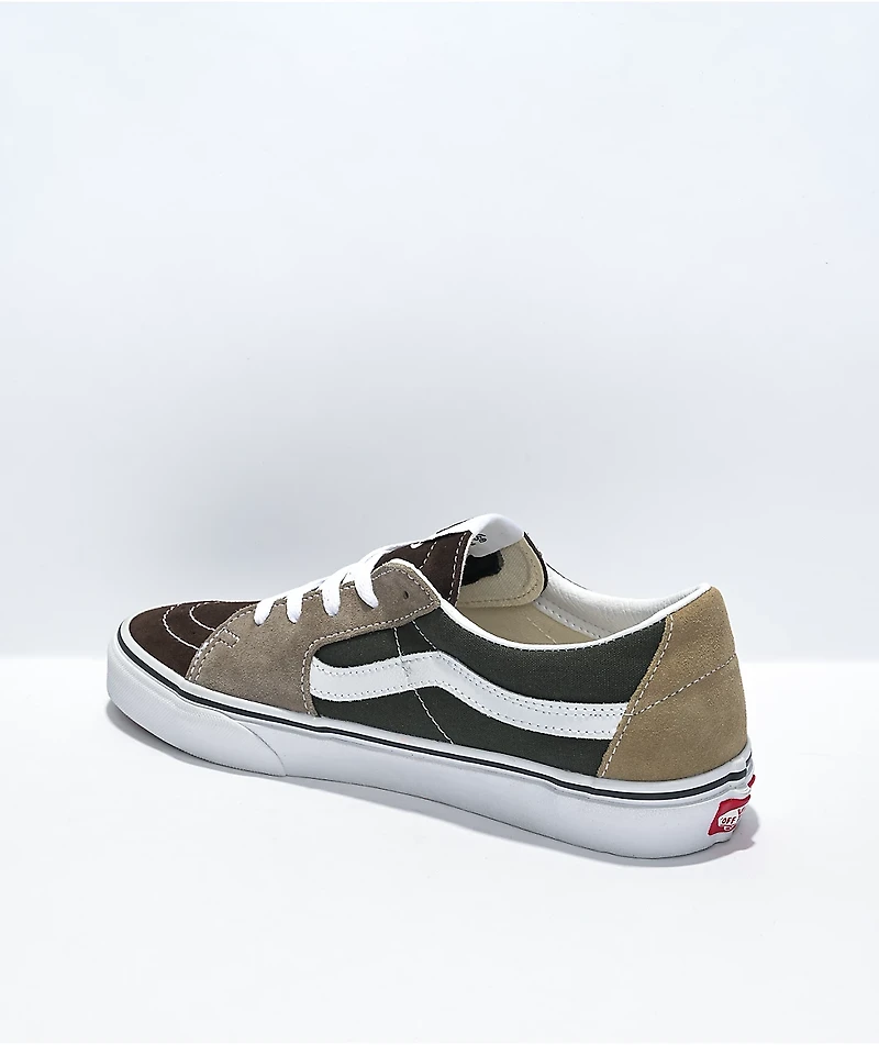 Vans Sk8-Low Brown & Green Skate Shoes