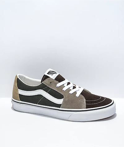 Vans Sk8-Low Brown & Green Skate Shoes
