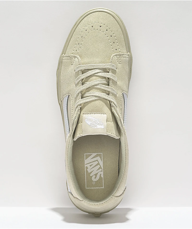 Vans Sk8-Low Contrast Bone & White Skate Shoes