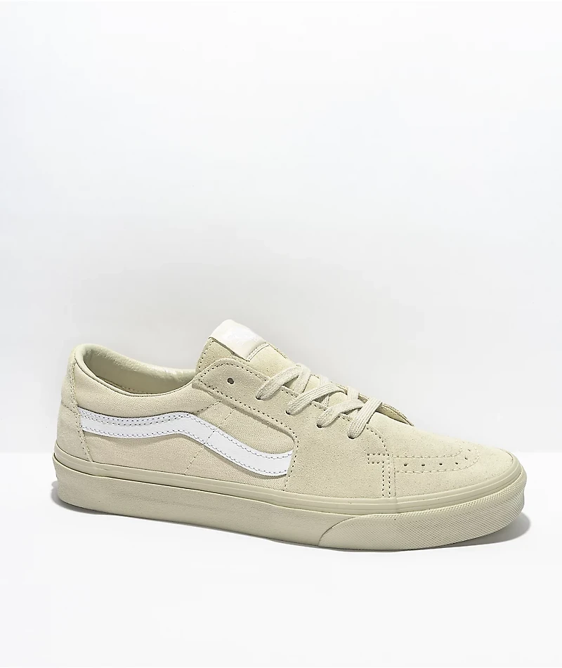 Vans Sk8-Low Contrast Bone & White Skate Shoes