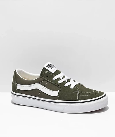 Vans Sk8-Low Grape Leaf & White Skate Shoes