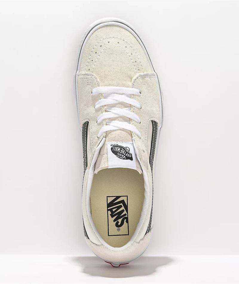 Vans Sk8-Low Utility Pop Blanc De & Khaki Skate Shoes