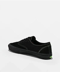 Vans Skate Authentic Black & Green Skate Shoes