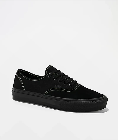 Vans Skate Authentic Black & Green Skate Shoes