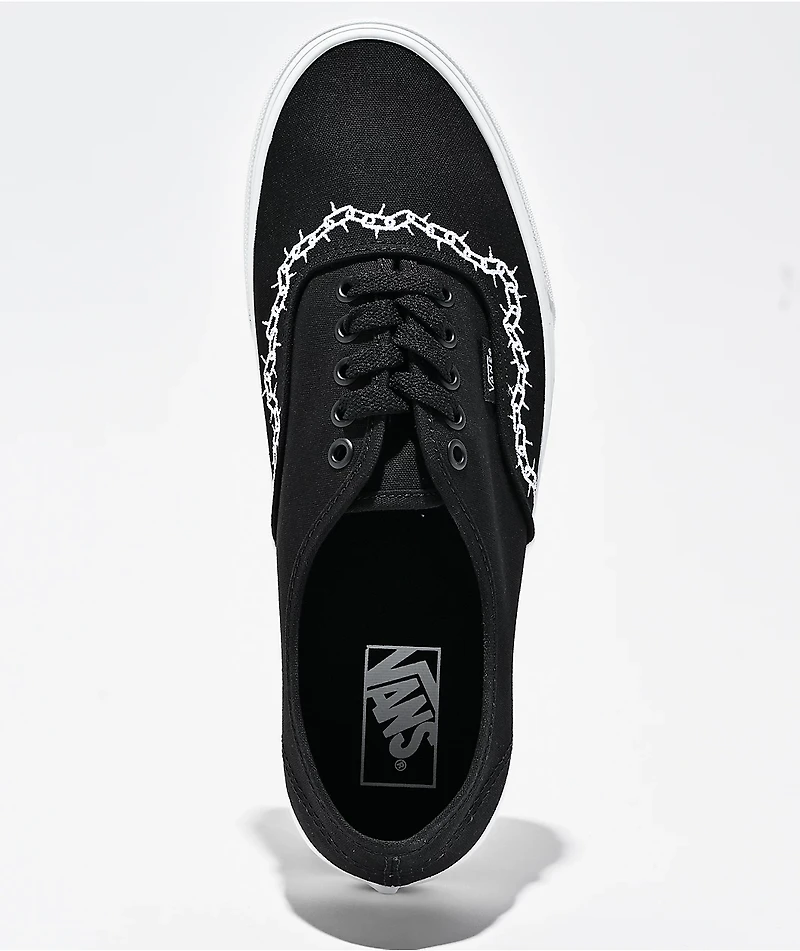 Vans Skate Authentic Chain Black Skate Shoes