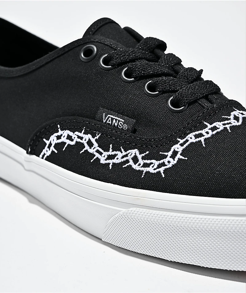 Vans Skate Authentic Chain Black Skate Shoes