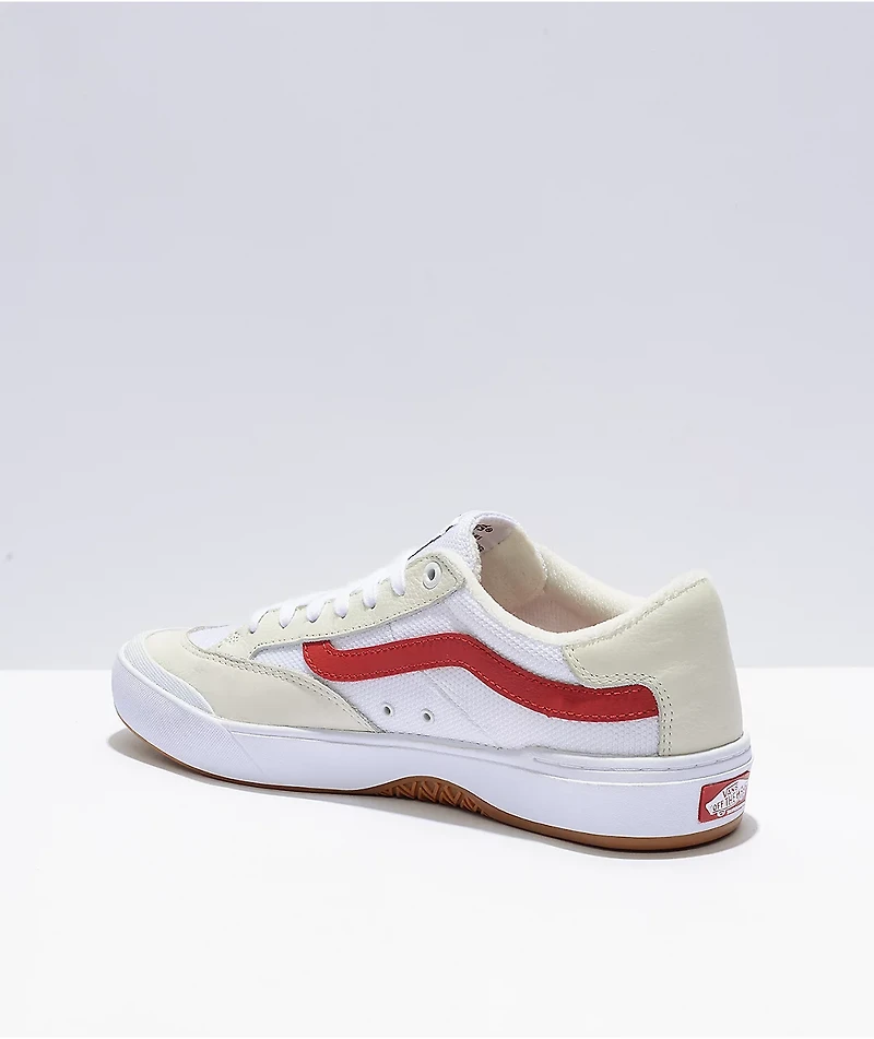 Vans Skate Berle White & Chili Pepper Shoes