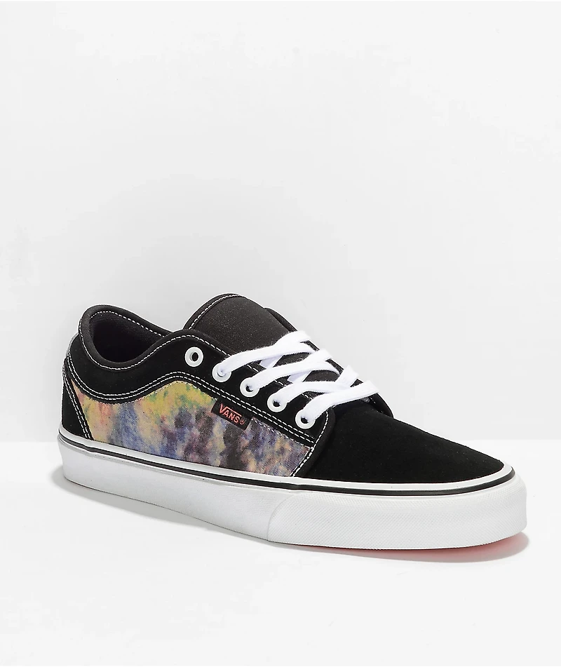 Vans Skate Chukka Low Black & Multi Tie Dye Terry Shoes