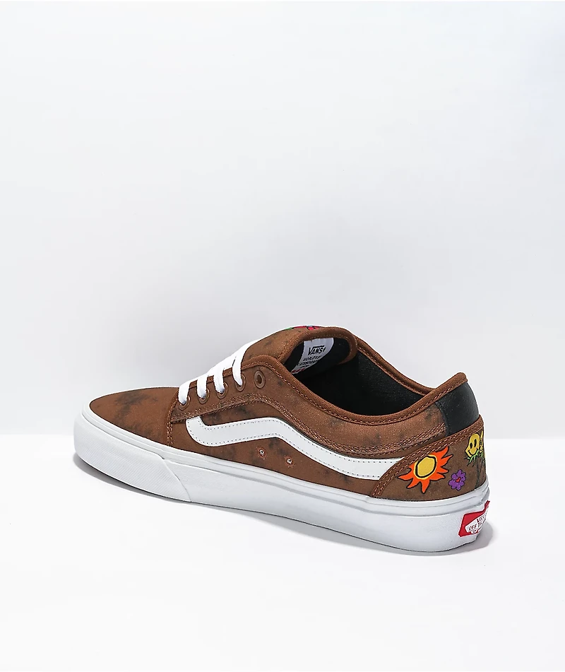 Vans Skate Chukka Low Twisted Positivity Brown Tie Dye Shoes