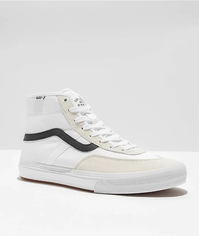 Vans Skate Crocket High White, Black Shoes