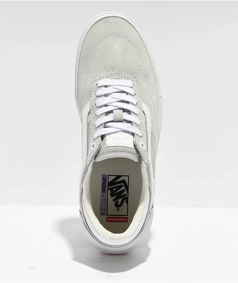 Vans Skate Crockett Grey & White Shoes
