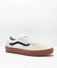 Vans Skate Crockett White & Gum Shoes