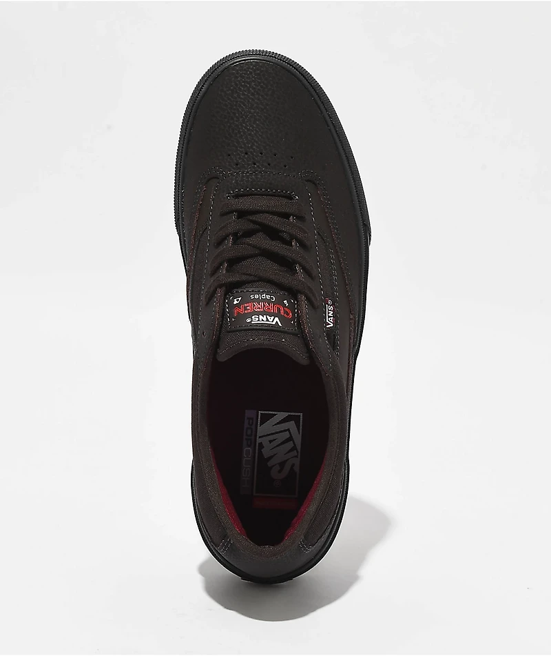 Vans Skate Curren Caples Dark Brown Skate Shoes
