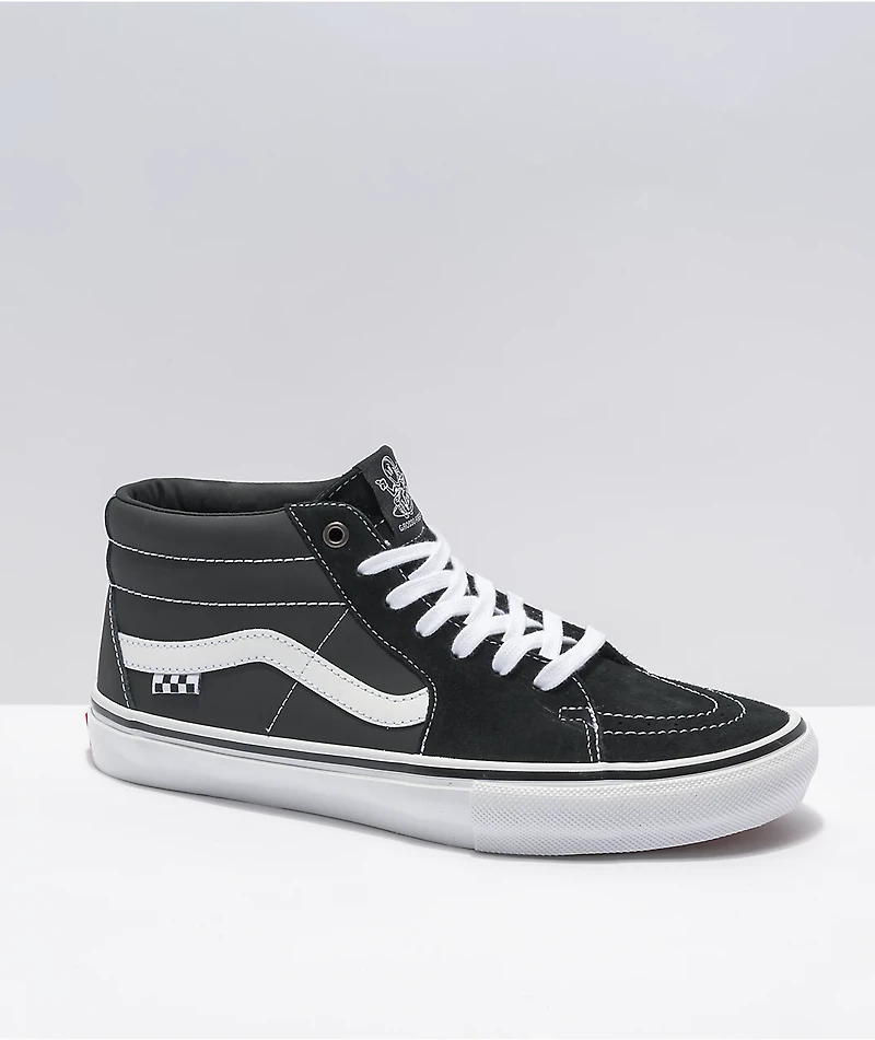 Vans Skate Grosso Sk8-Mid Black & White Shoes