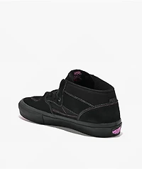 Vans Skate Half Cab Black & Magenta Skate Shoes