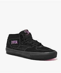 Vans Skate Half Cab Black & Magenta Skate Shoes