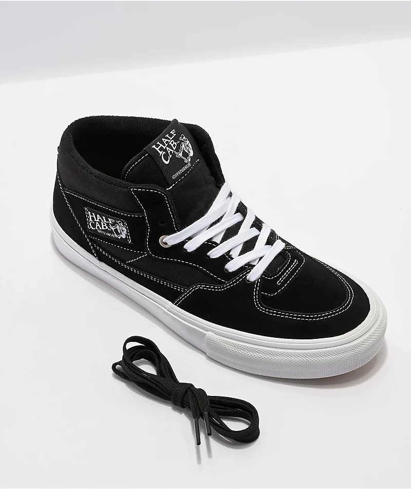 Vans Skate Half Cab Black & White Shoes
