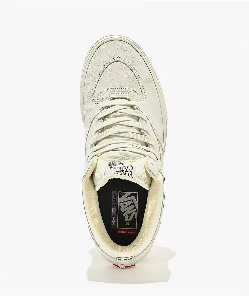 Vans Skate Half Cab Marshmallow White Skate Shoes
