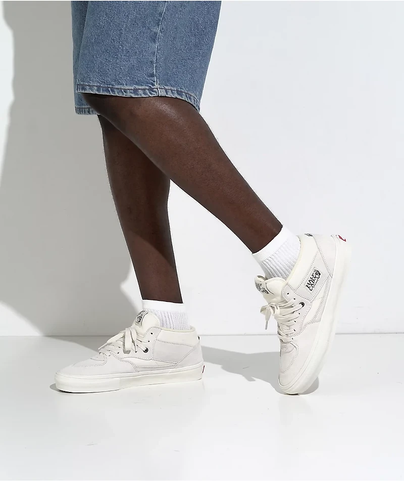 Vans Skate Half Cab Marshmallow White Skate Shoes