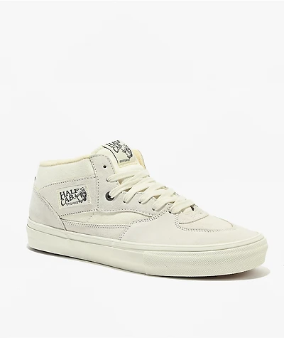Vans Skate Half Cab Marshmallow White Skate Shoes
