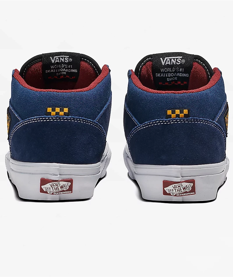 Vans Skate Half Cab Navy & Burgandy Shoes