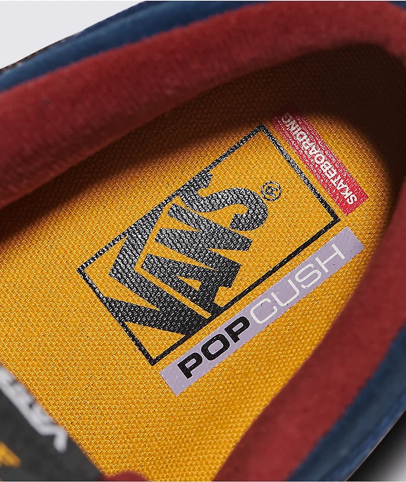 Vans Skate Half Cab Navy & Burgandy Shoes