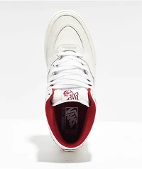 Vans Skate Half Cab Sport White & Red Shoes