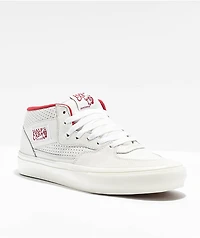 Vans Skate Half Cab Sport White & Red Shoes