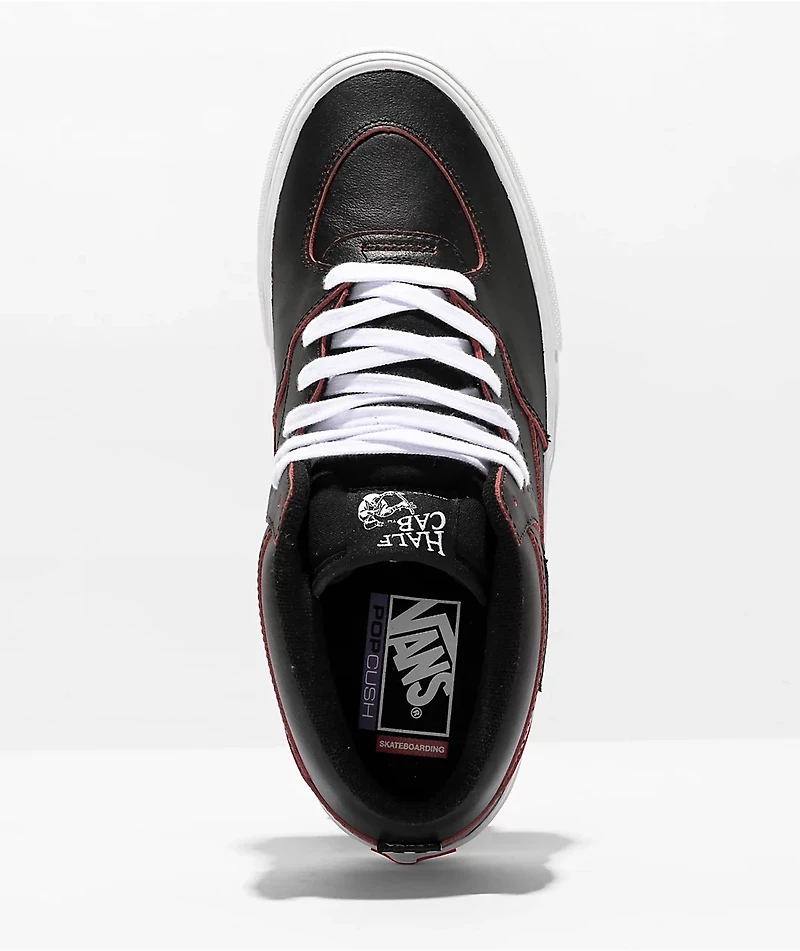 Vans Skate Half Cab Wearaway Black & Orange Leather Shoes