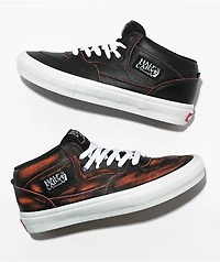 Vans Skate Half Cab Wearaway Black & Orange Leather Shoes