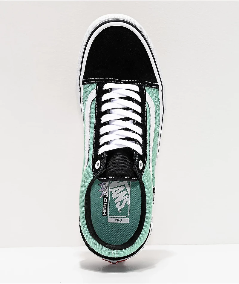 Vans Skate Old Skool Black, Jade & White Shoes