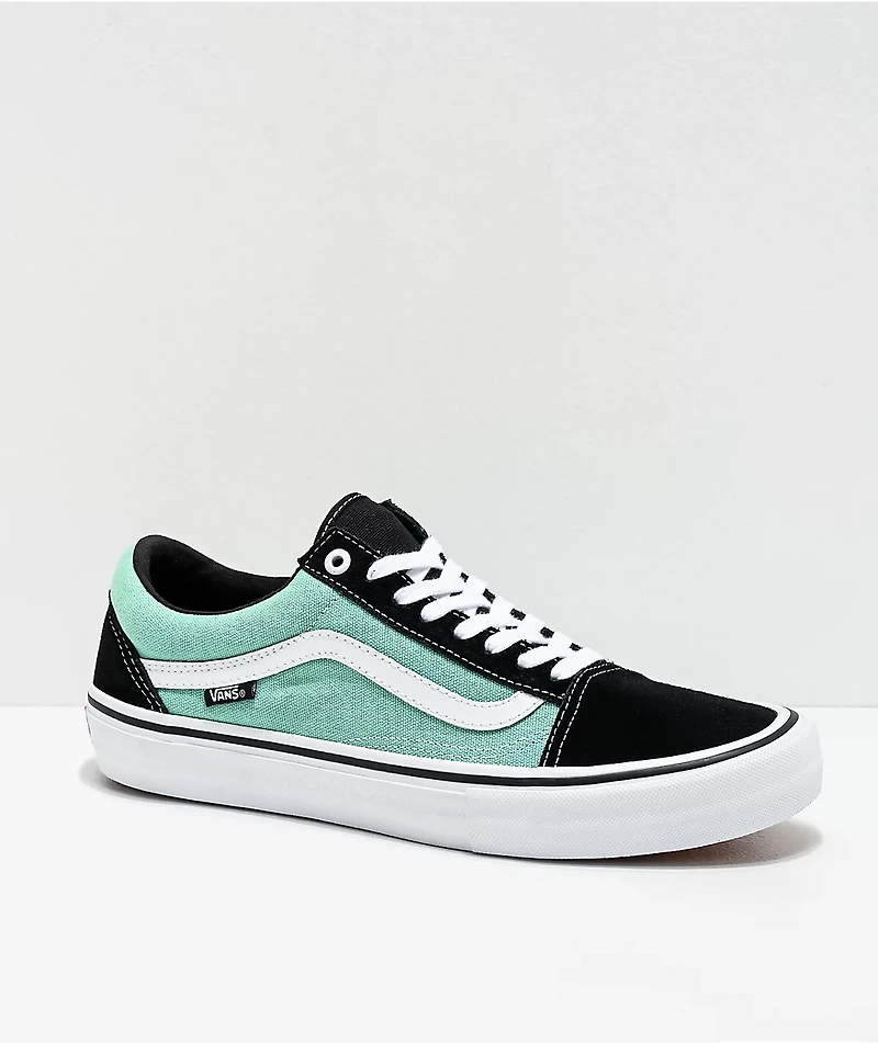Vans Skate Old Skool Black, Jade & White Shoes