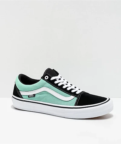 Vans Skate Old Skool Black, Jade & White Shoes