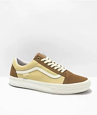 Vans Skate Old Skool Brown Nubuck Leather Canvas Shoes