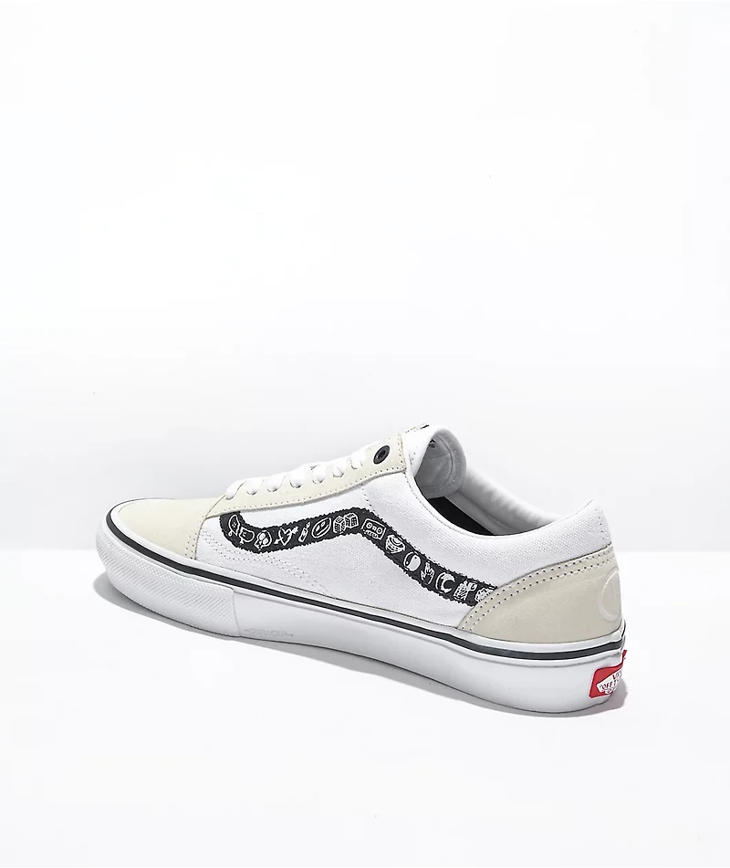 Vans Skate Old Skool Doodle White & Black Shoes