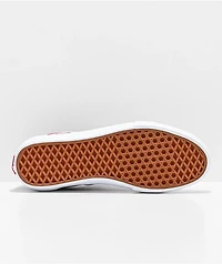 Vans Skate Old Skool Red & White Suede Shoes