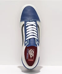 Vans Skate Old Skool Sport Leather True Blue & White Shoes