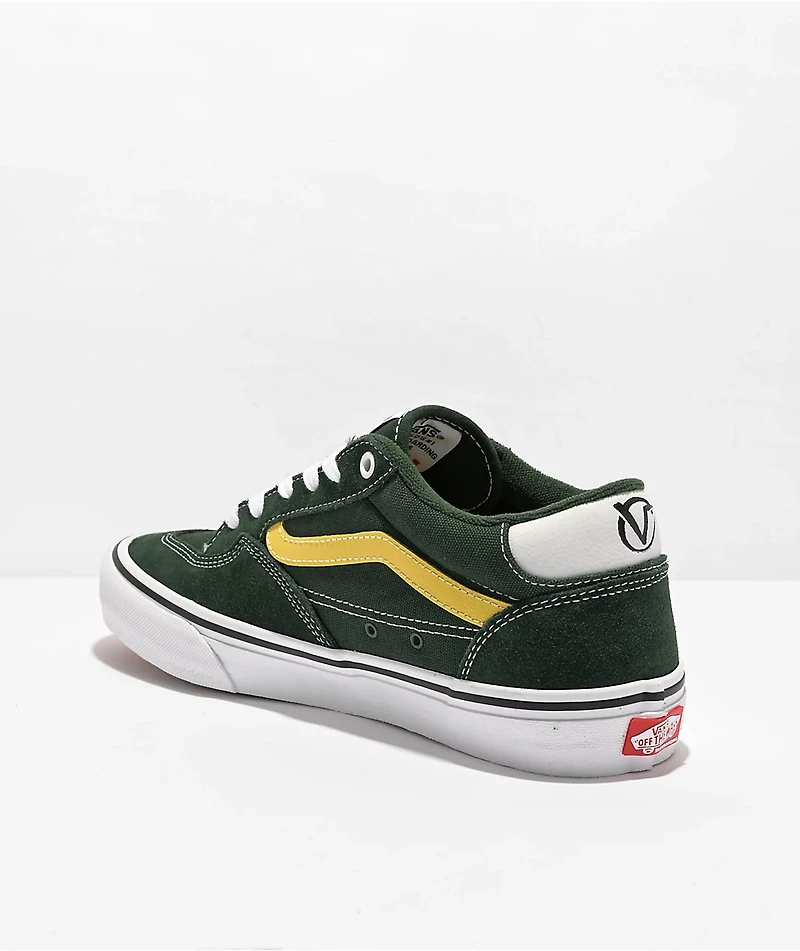 Vans Skate Rowan Dark Green & Yellow Shoes