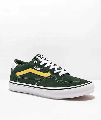 Vans Skate Rowan Dark Green & Yellow Shoes